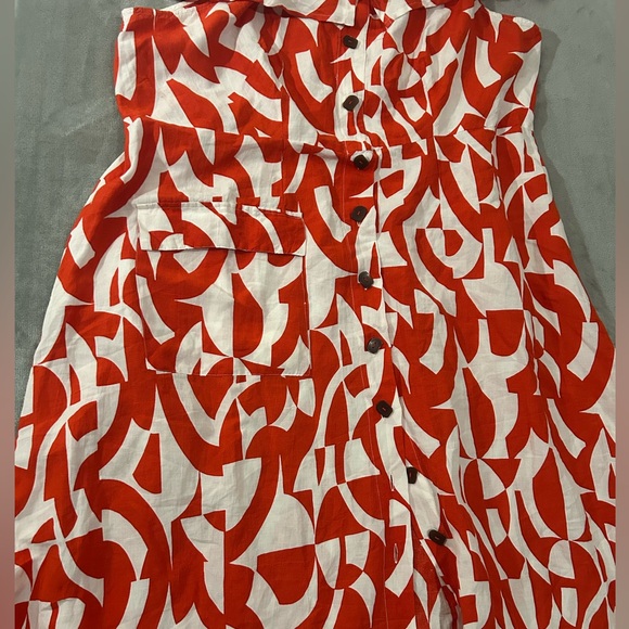 Anthropologie off the shoulder linen blend dress - Picture 6 of 13